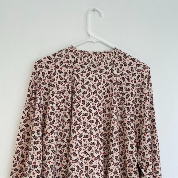 NEW NWT TORRID 4 Plus Size Textured Jersey Choker Neck Smocked Bottom Top Floral - Picture 14 of 15